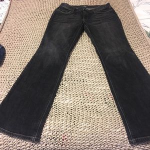 Black/gray bootleg Mossimo  jeans
